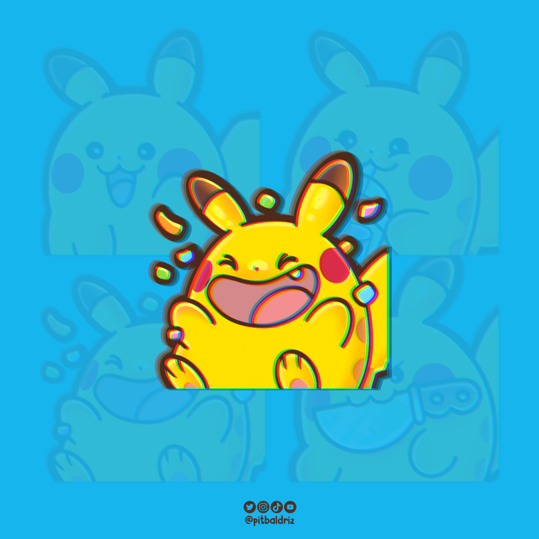 Pikachu emote confetti