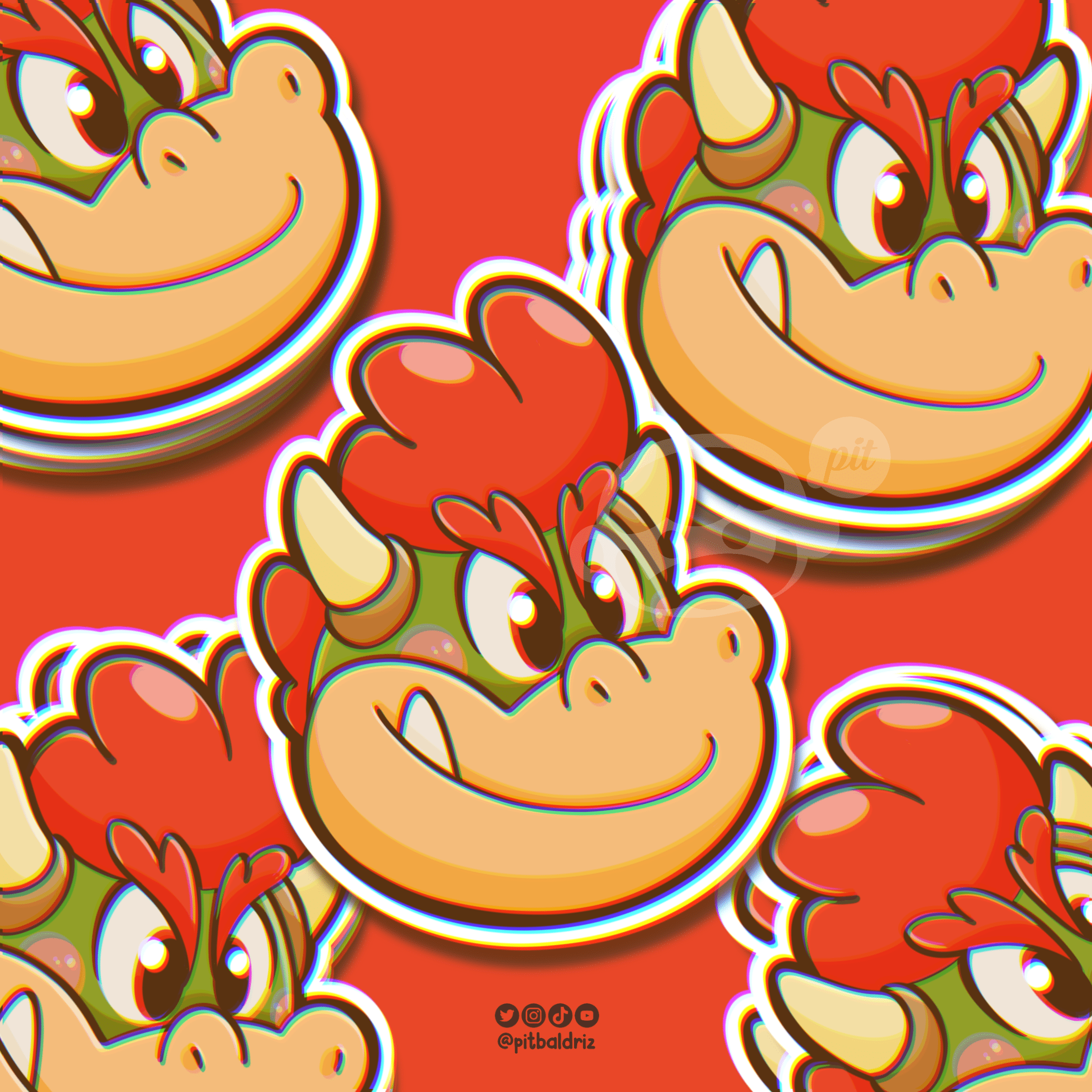 Bowser Stickers