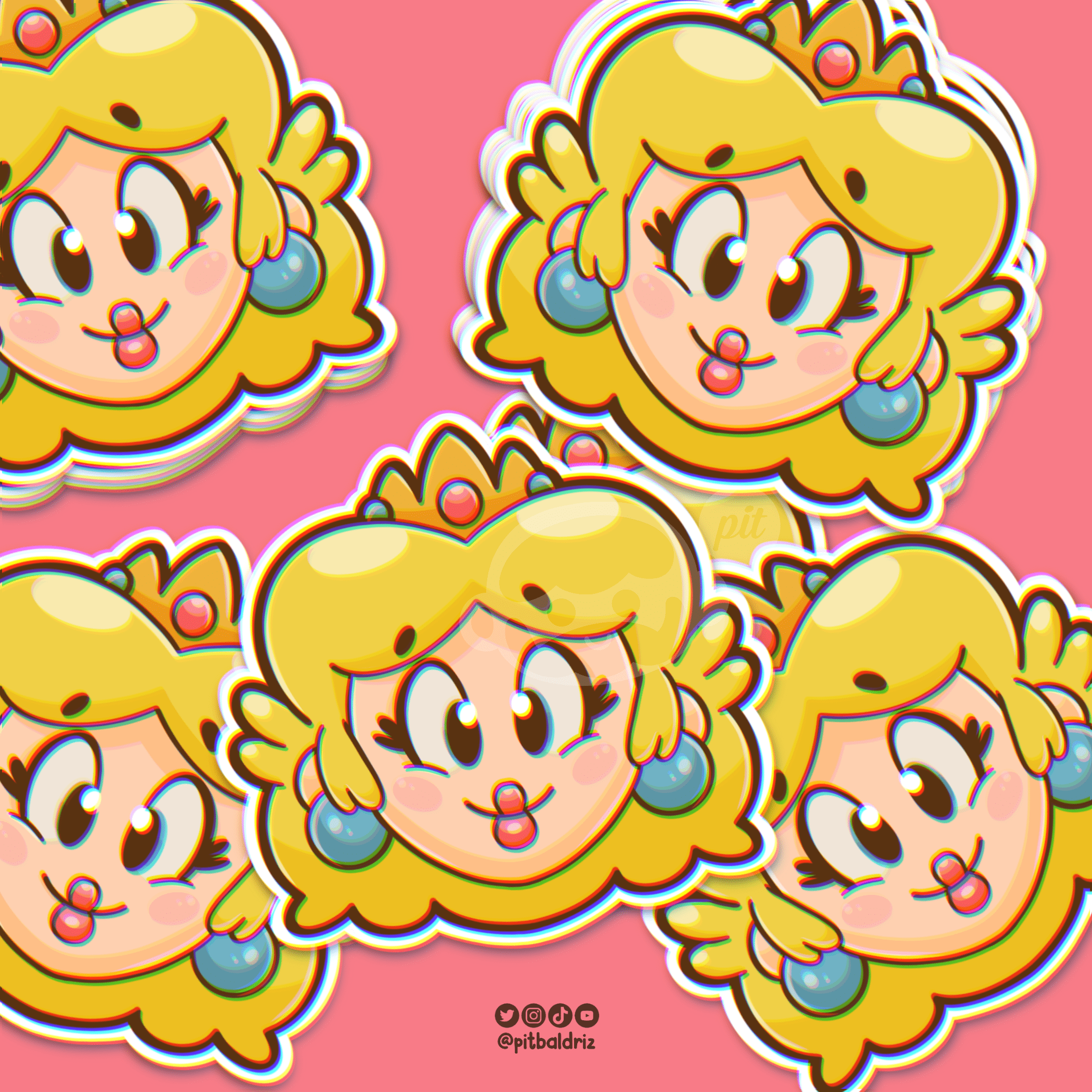 Princess Peach Stickers